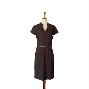 Antonio Melani Sheath Dress Size 14 Brown